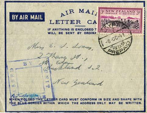 airmail letter card